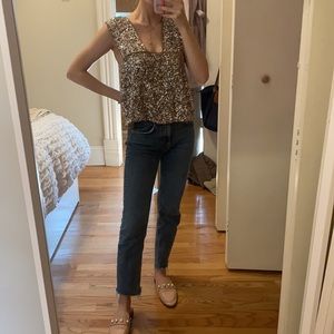 sequin ZARA top